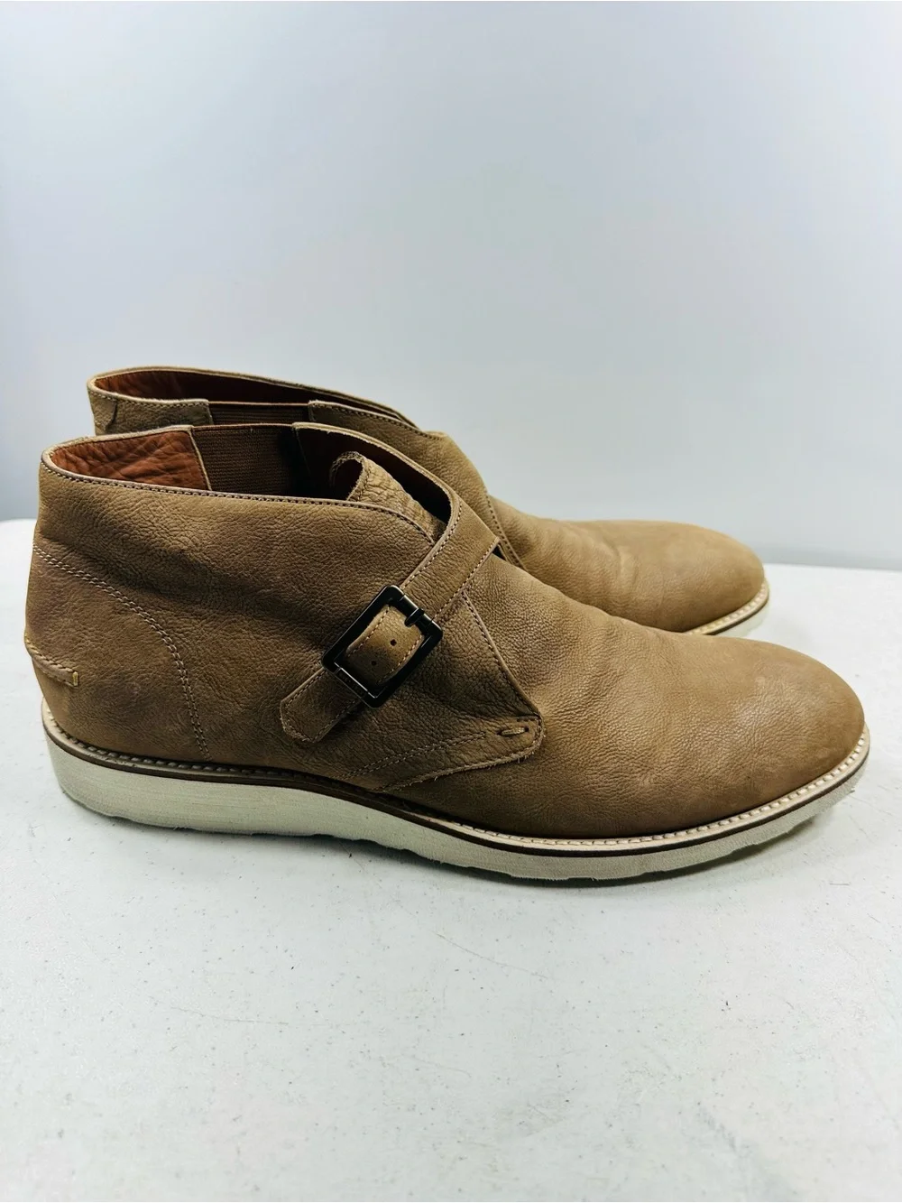 Hugo Boss Men’s Brown Leather “Olden” Boots US11